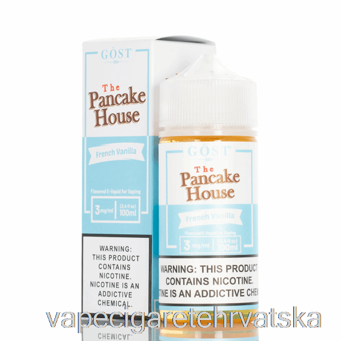 Vape Hrvatska French Vanilla - The Pancake House - Gost Vapor - 100ml 0mg